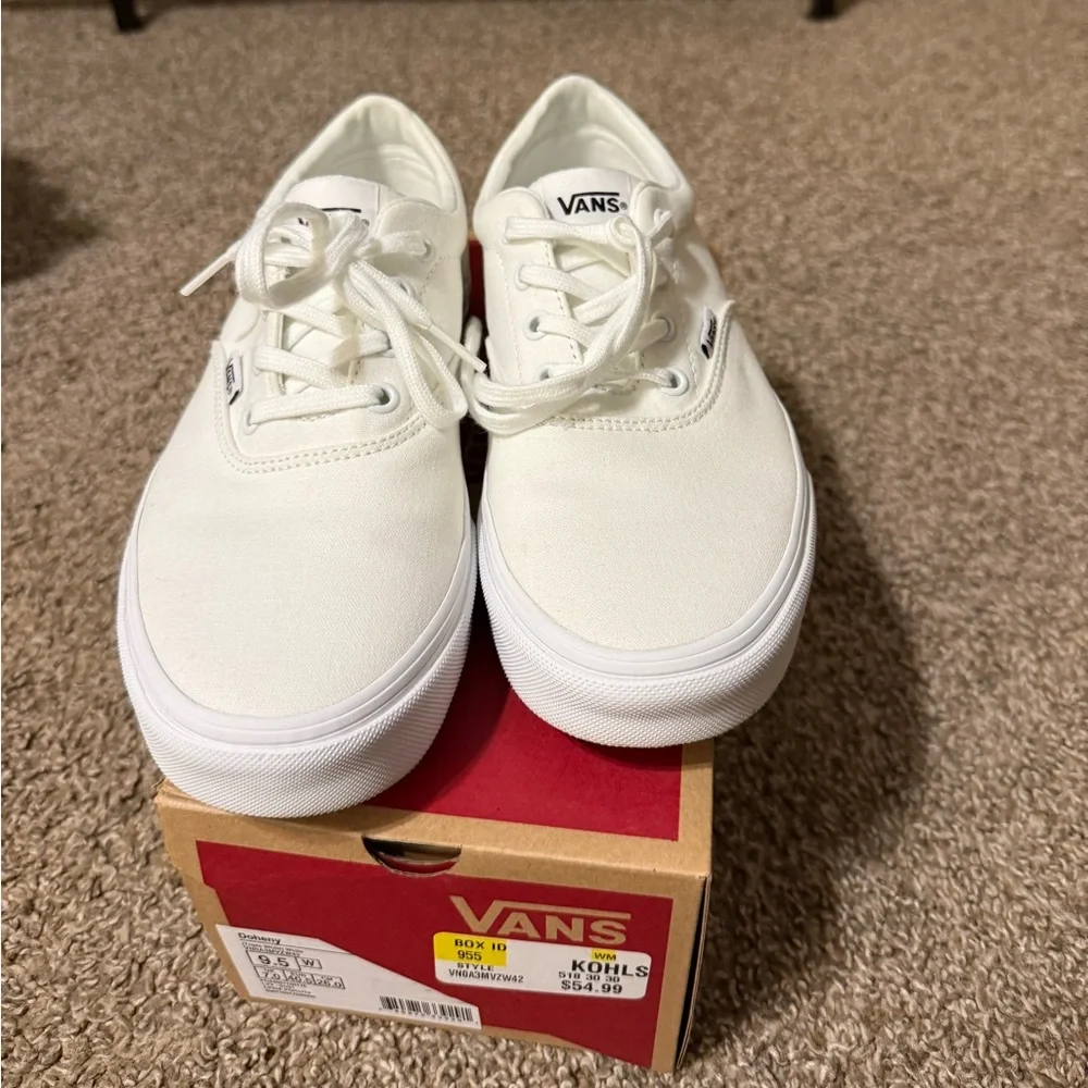 Brand new white Vans - Size 9 1/2 - Picture 2 of 9